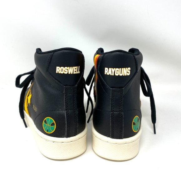 💖MEGA SALE💖Converse Women 271168C PRO LEATER Black Gold Basketball Sneakers - Picture 6 of 9